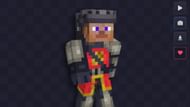 Steve appears to have been knighted in a king's court with this Minecraft skin (Image via NameMC)